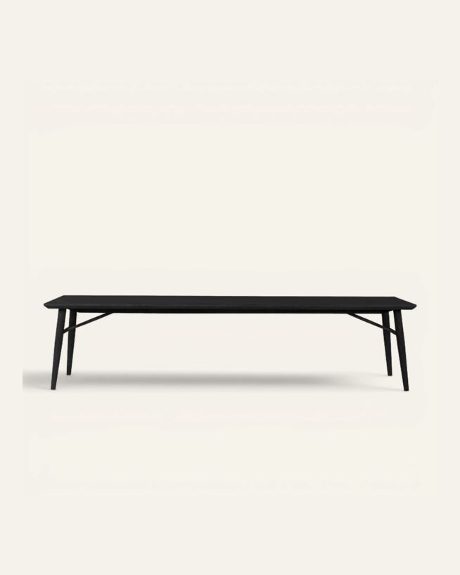 Sittbänk svart - 40x190x45 cm svart - 1
