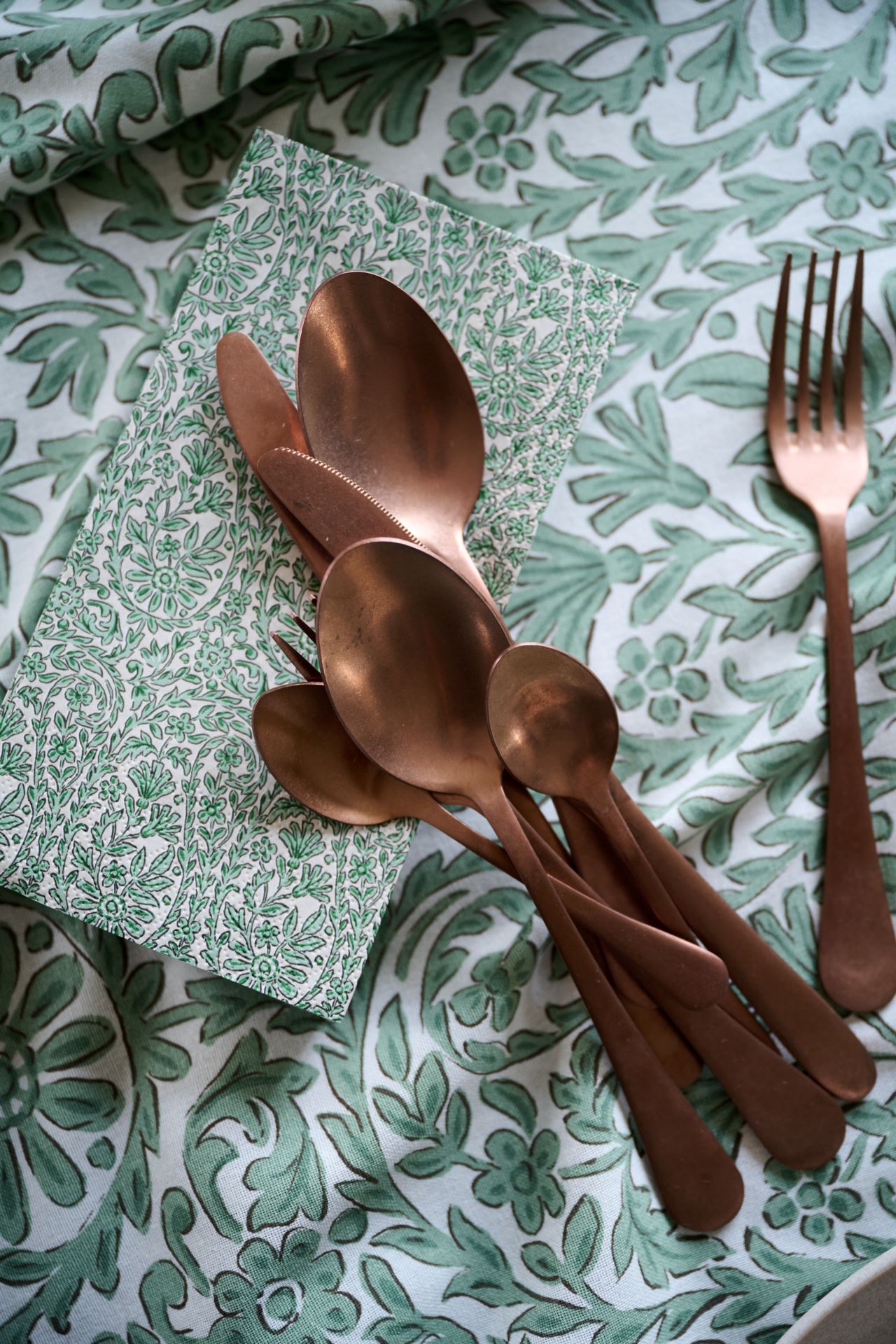 Pappersservetter grön - 3