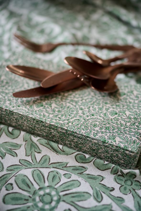 Pappersservetter grön - 4