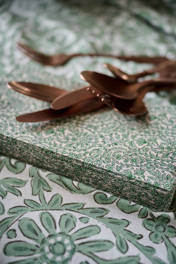 Pappersservetter grön - 4