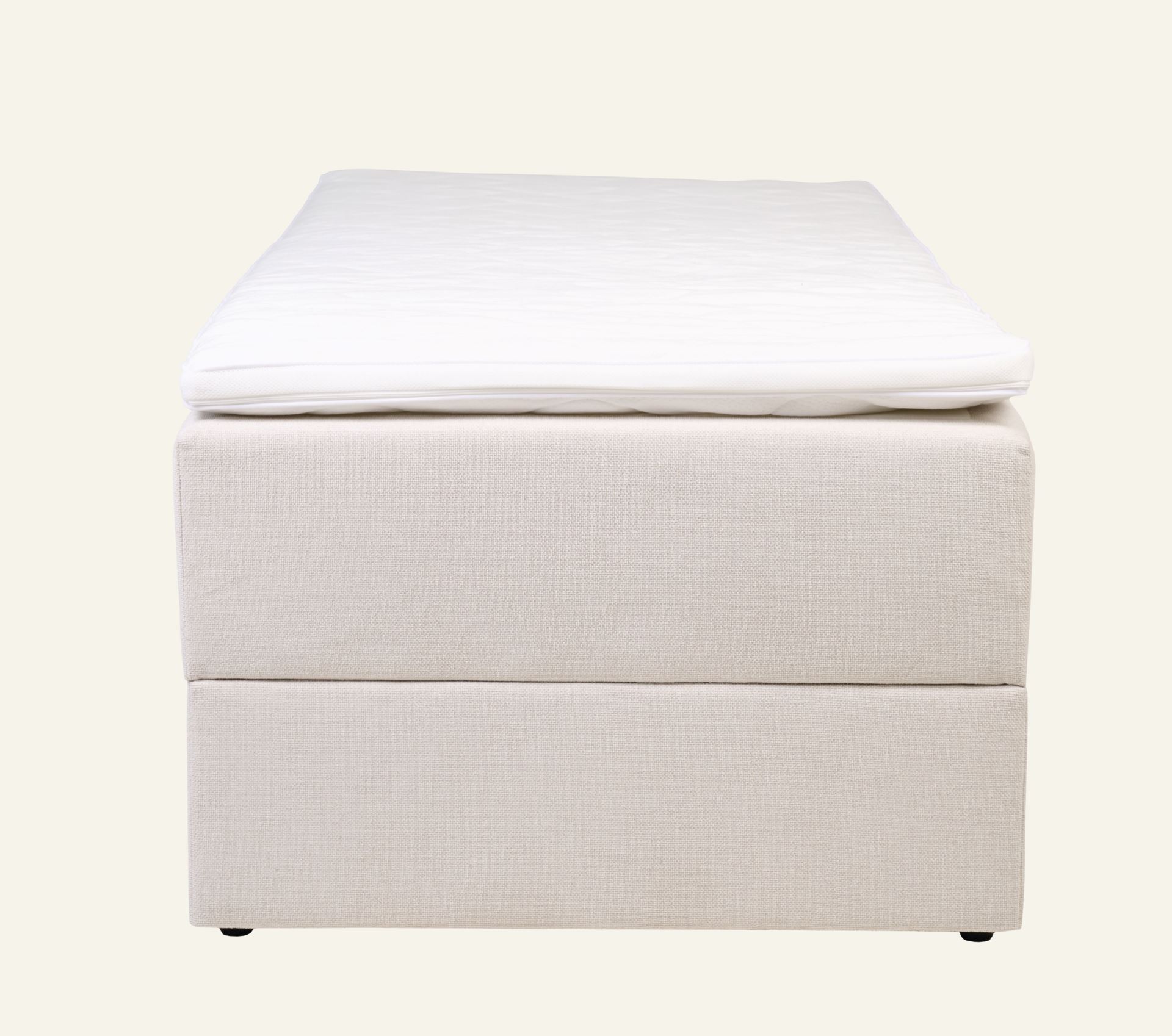 Säng med förvaring beige - 4