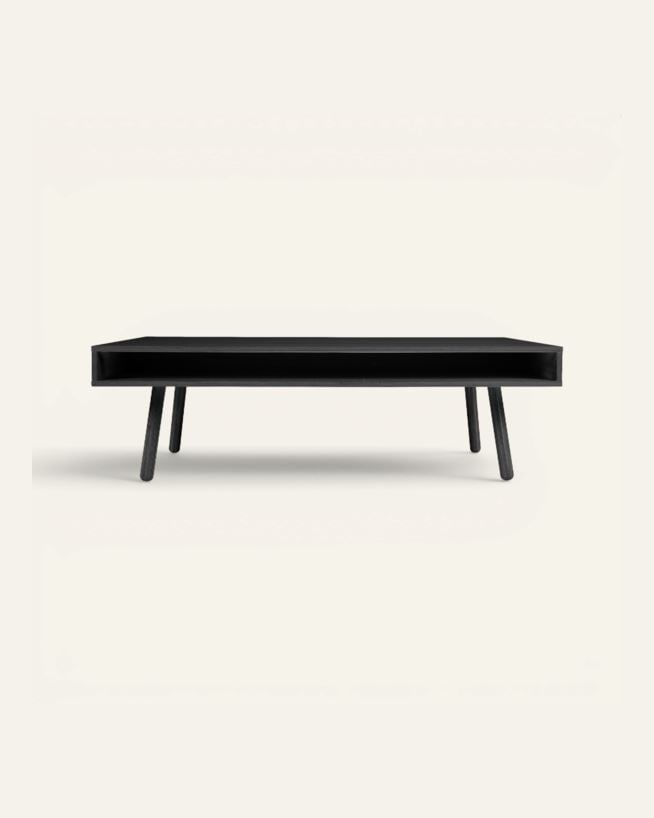 Soffbord svart - 70x130x48 cm svart - 1