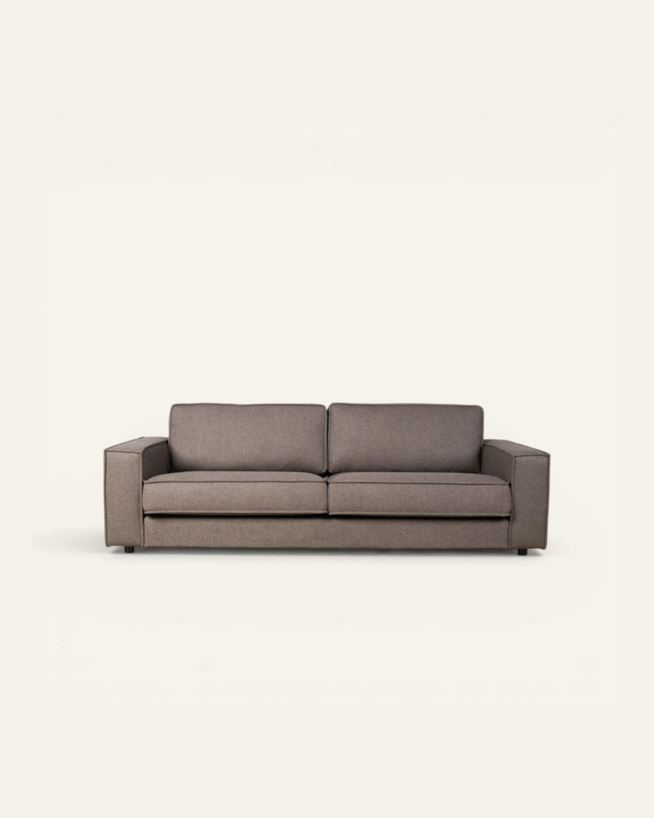 3-sits soffa brun - 222x95x79 cm brun - 1