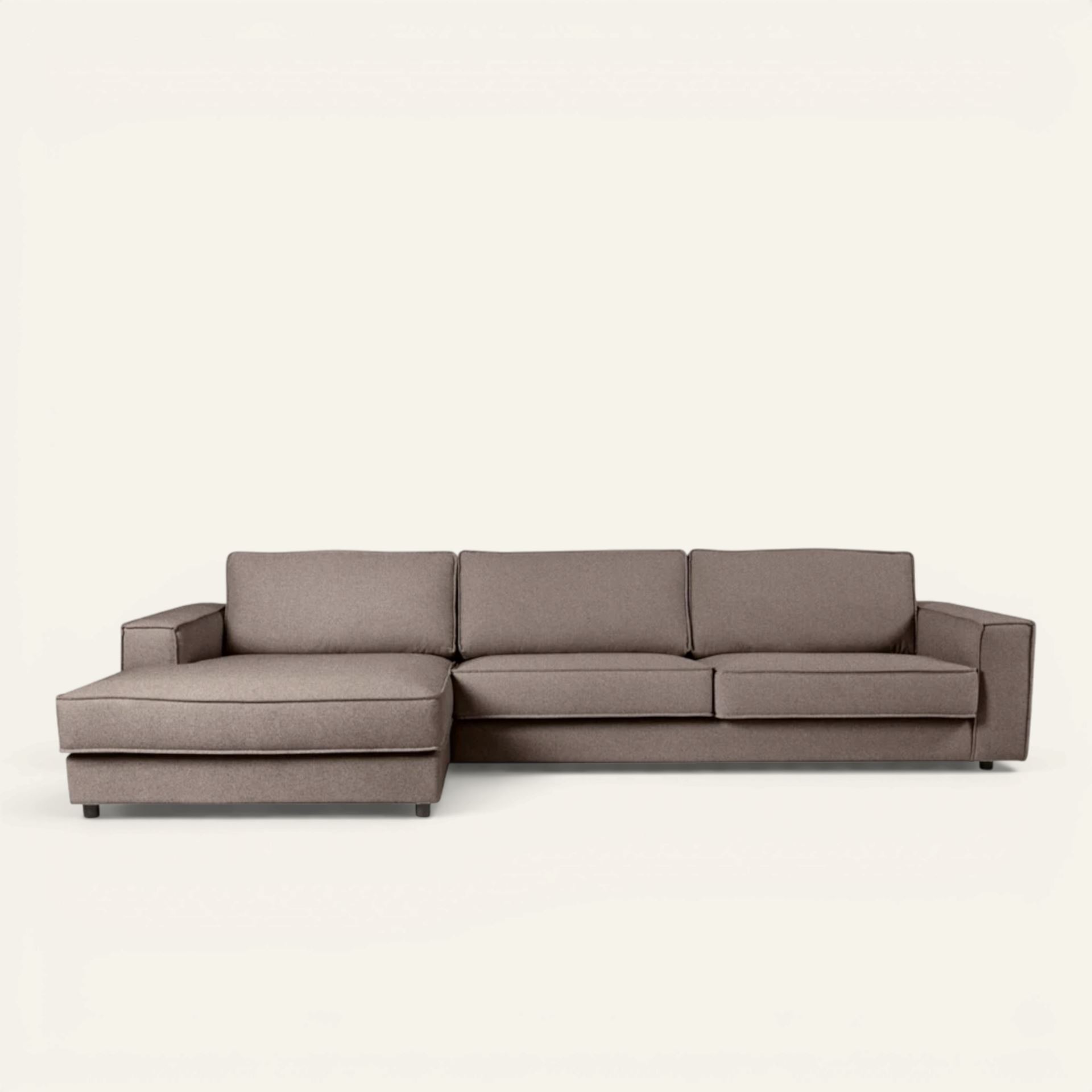 Soffa schäslong vänster brun - 315x156x79 cm brun - 1
