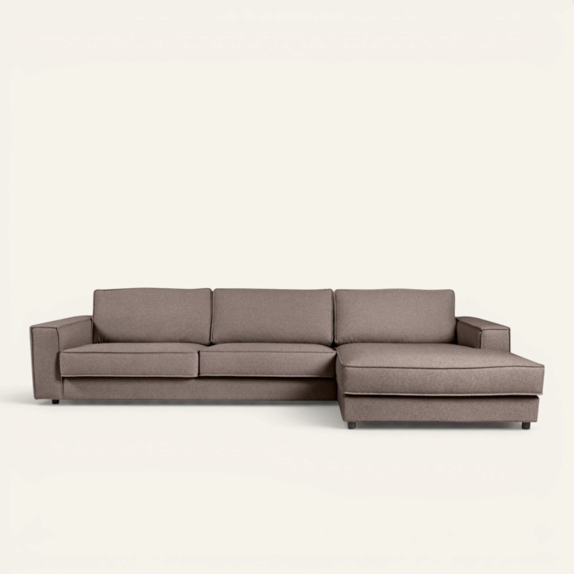 Soffa schäslong höger brun - 315x156x79 cm brun - 1
