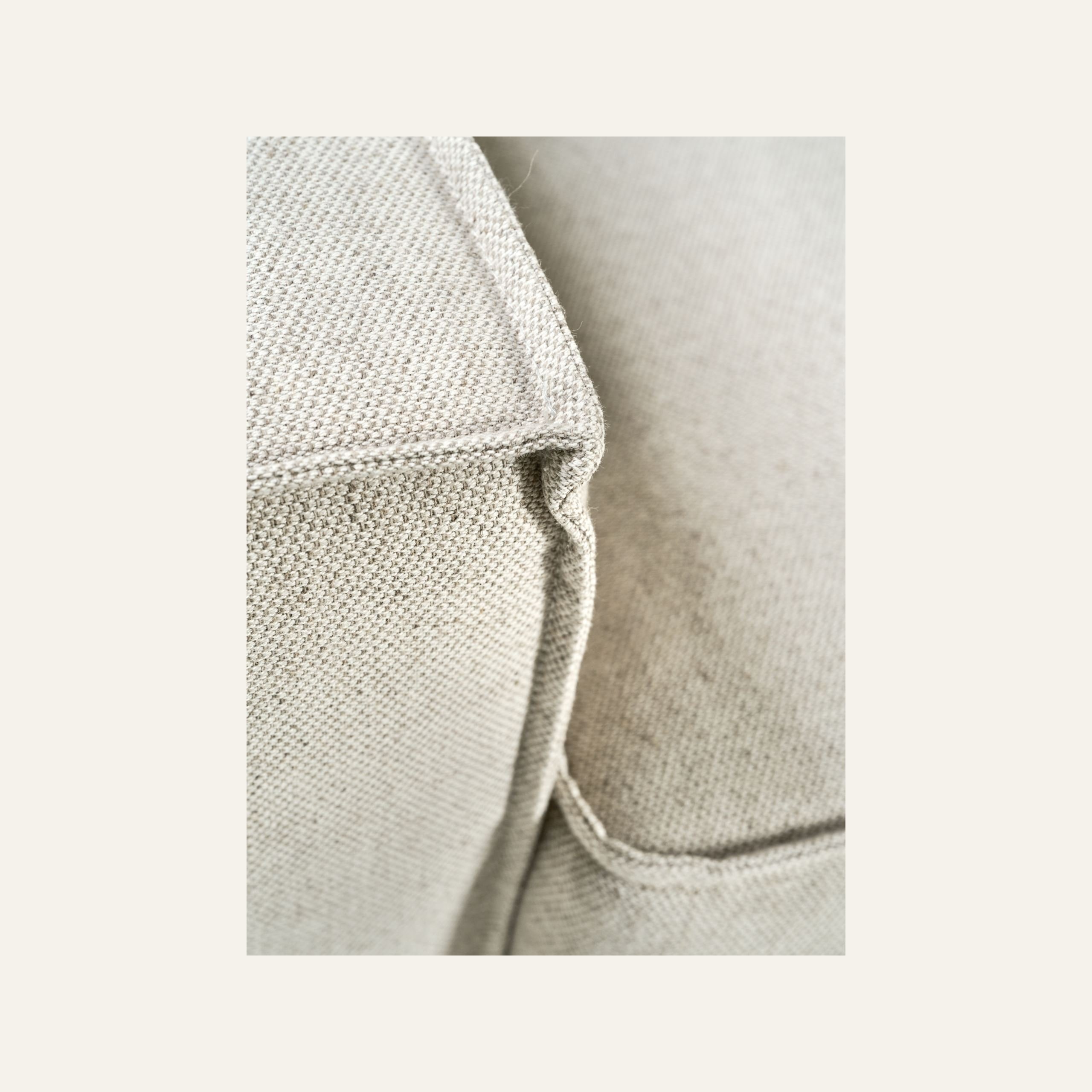 Sofföverdrag 3-sits schäslong vänster natur - 2