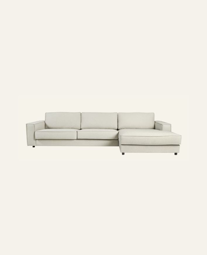Soffa schäslong höger natur - 315x156x79 cm natur - 1