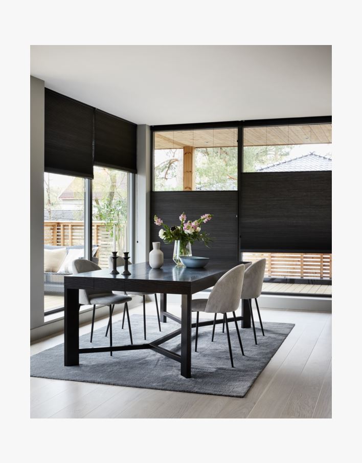 Premium upp&ned enkel plisségardin med snöre 25mm multi - 25 mm multi - 1