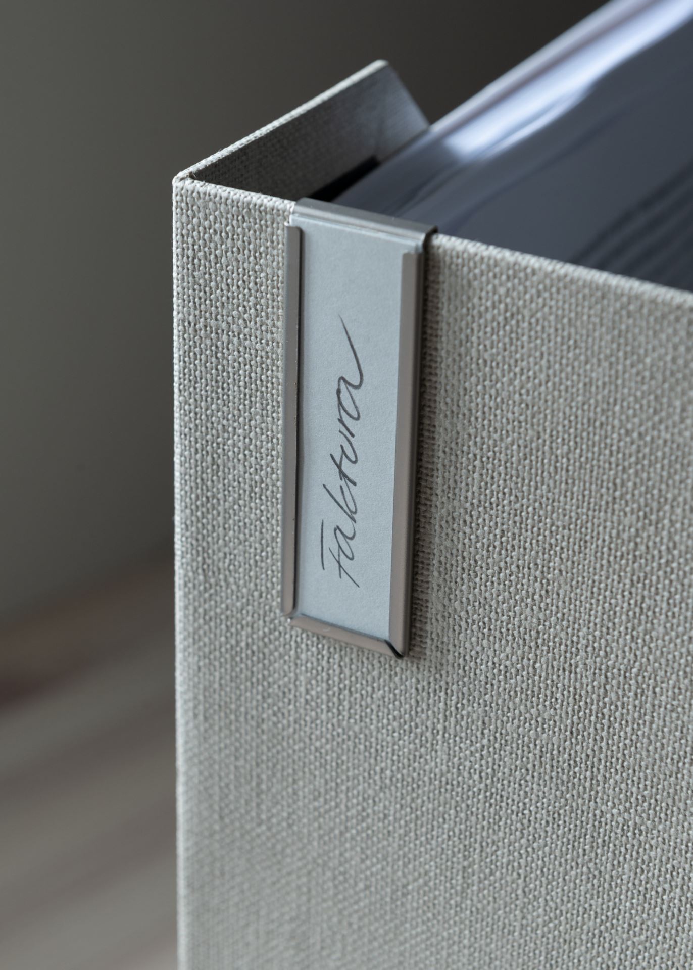 Label holder horizontal stål - 0,5x9,5x15 cm stål - 1