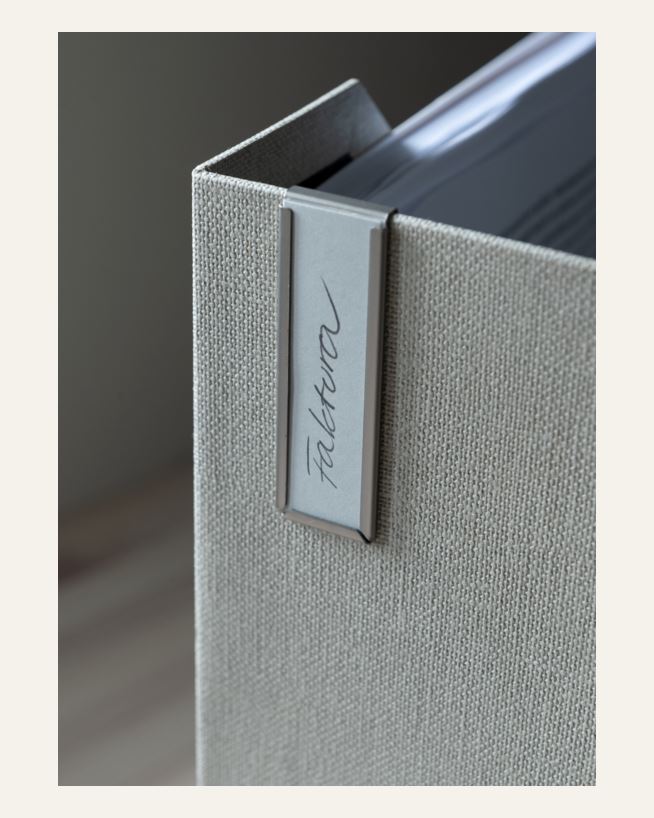 Label holder horizontal stål - 0,5x9,5x15 cm stål - 1