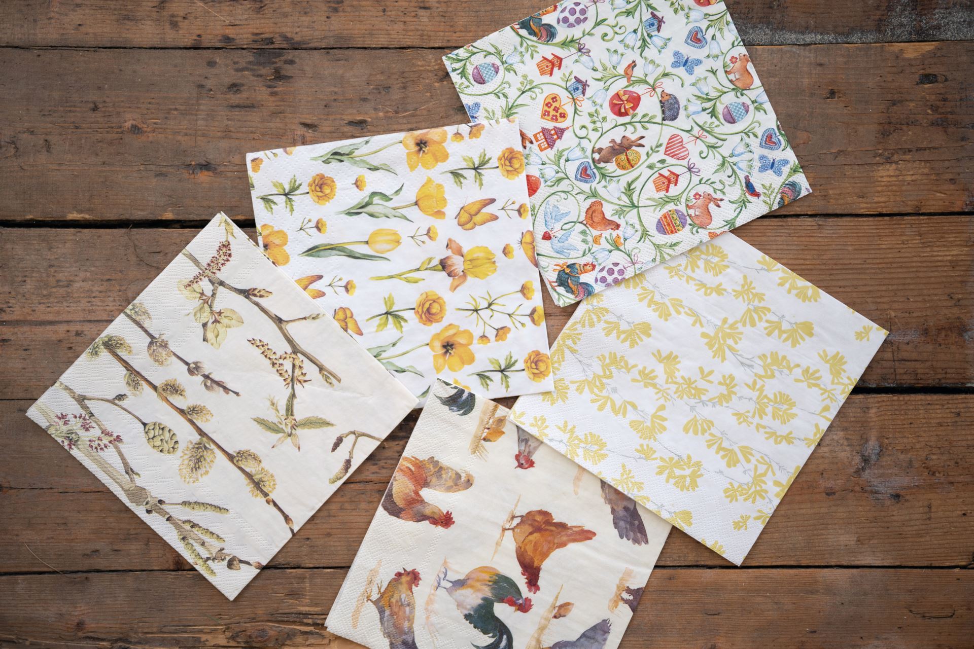 Pappersservetter gul - 2