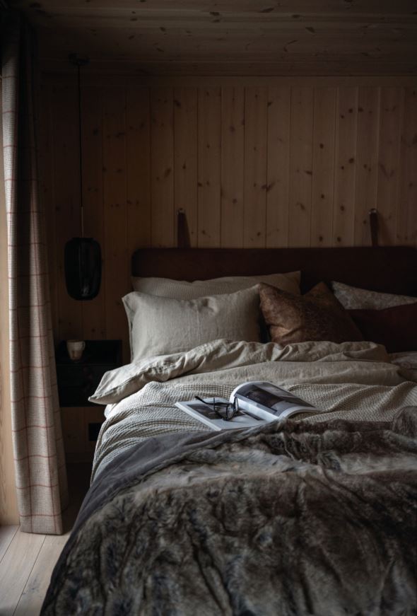 Pläd i pälsimitation grå - 2