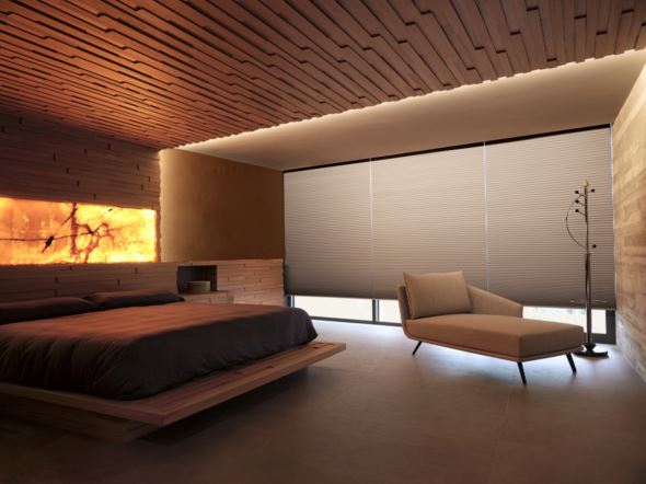 Premium dubbel plisségardin trådlös 45mm multi - 4