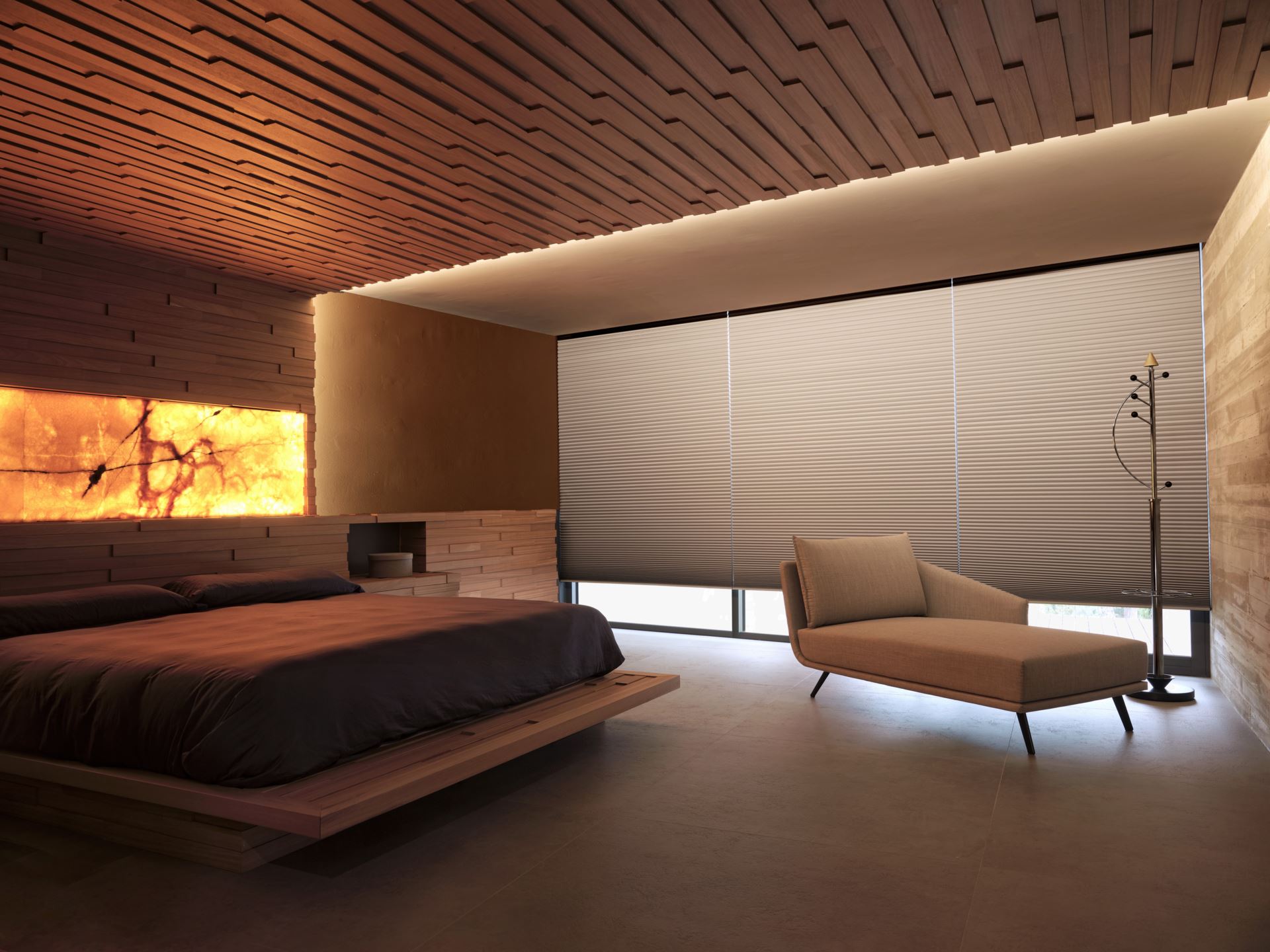 Premium dubbel plisségardin trådlös 45mm multi - 4