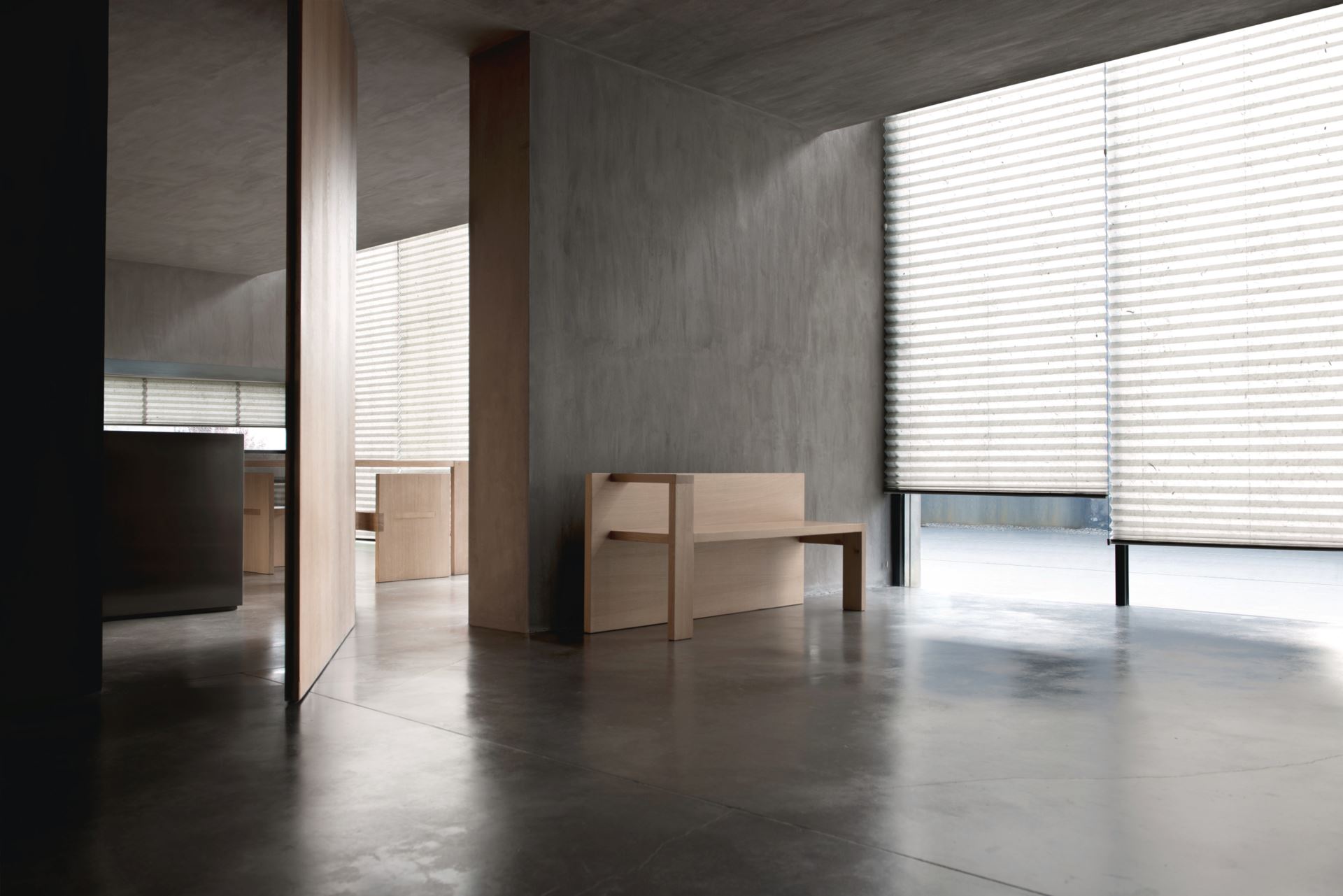 Premium enkel plisségardin med snöre 25mm multi - 2