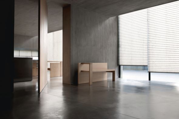 Premium enkel plisségardin med snöre 25mm multi - 2