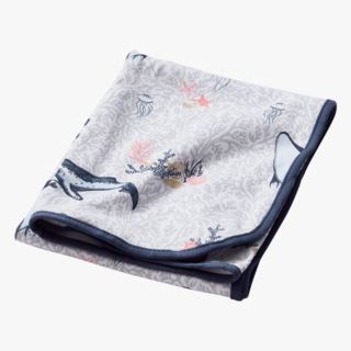 Baby Ocean friends blanket 80x80cm, Mult babypläd blå