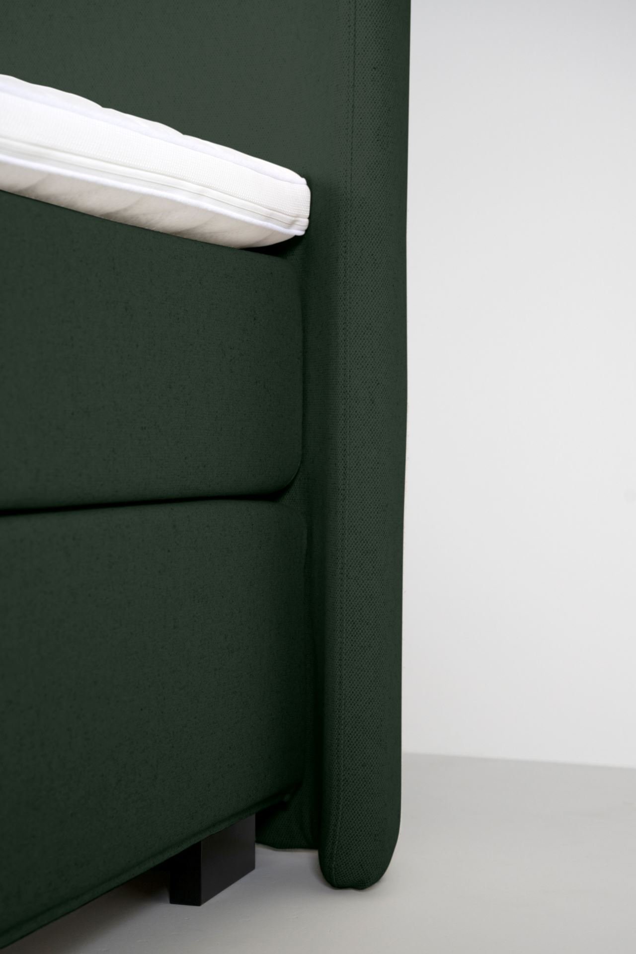 Kontinentalsäng medium och fast komfort olivgrön - 3