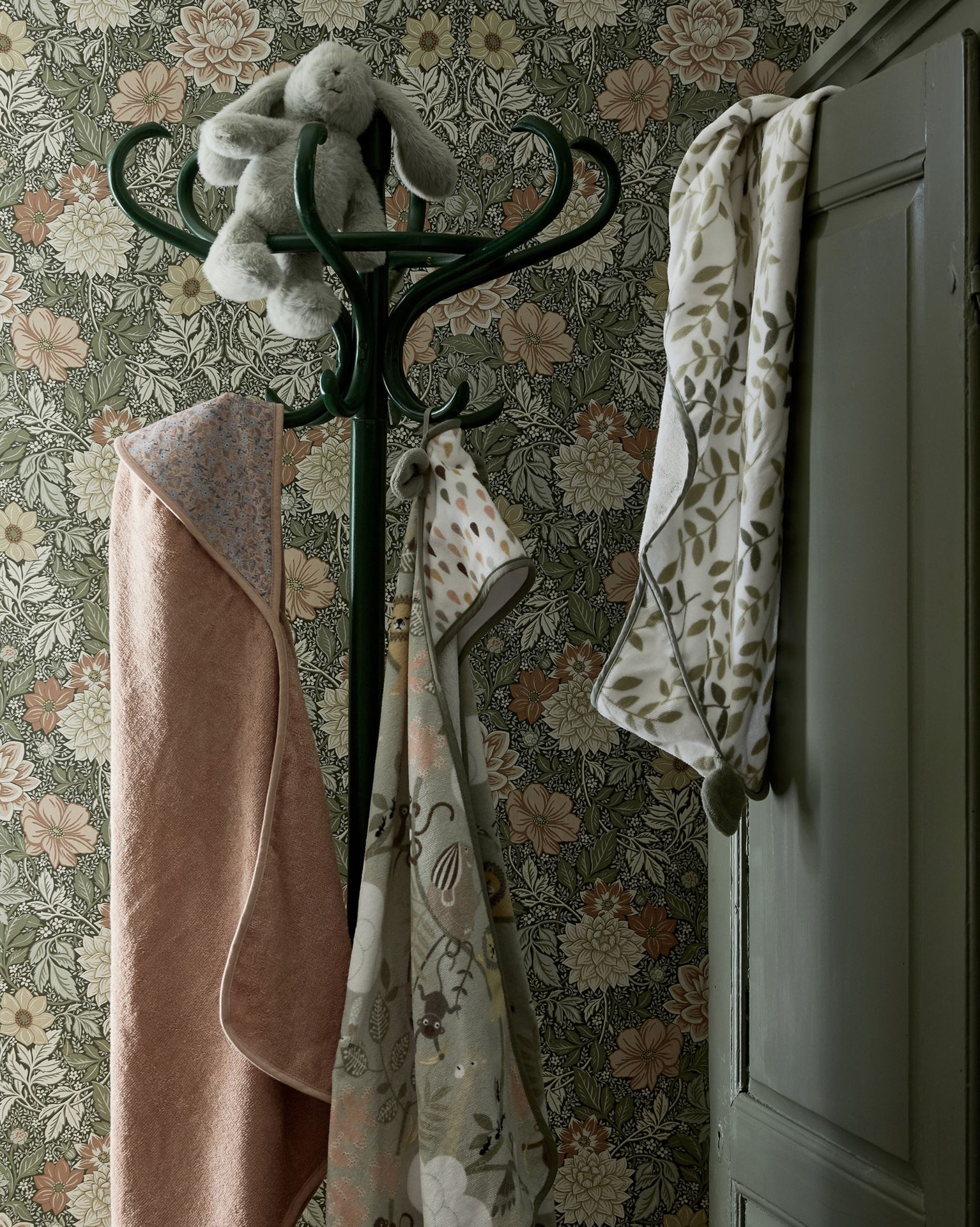 Badhandduk med huva ljusgrön - 5