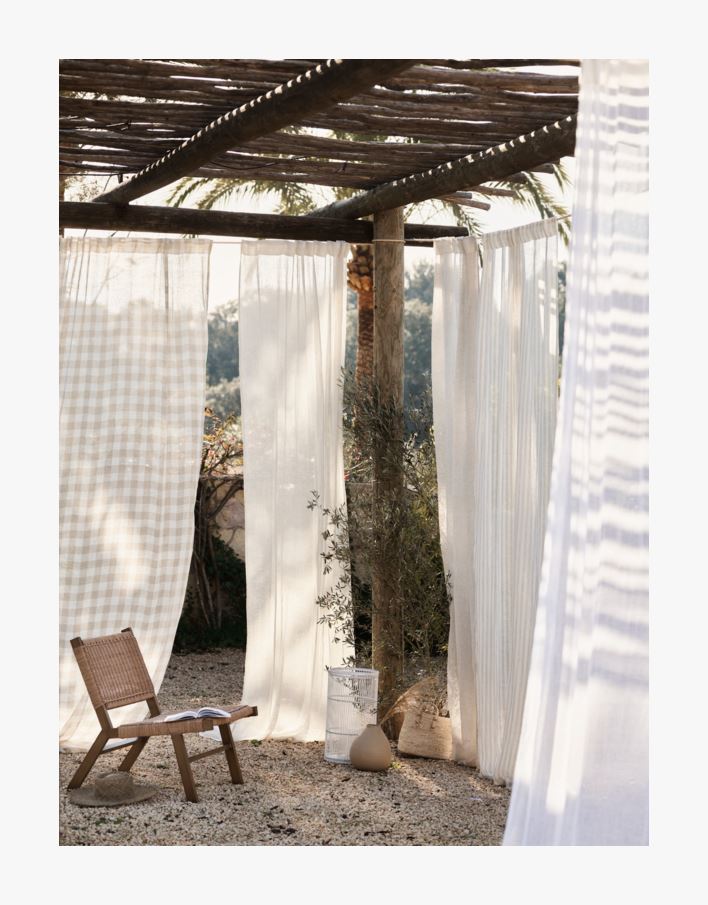 Linnegardin natur - 140x250 cm natur - 1