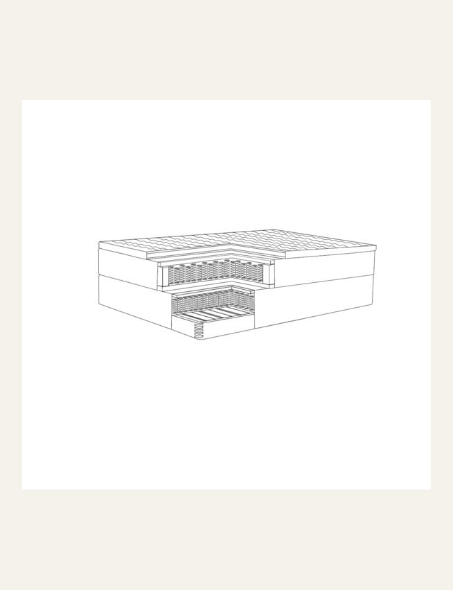 Kontinentalsäng beige - 17