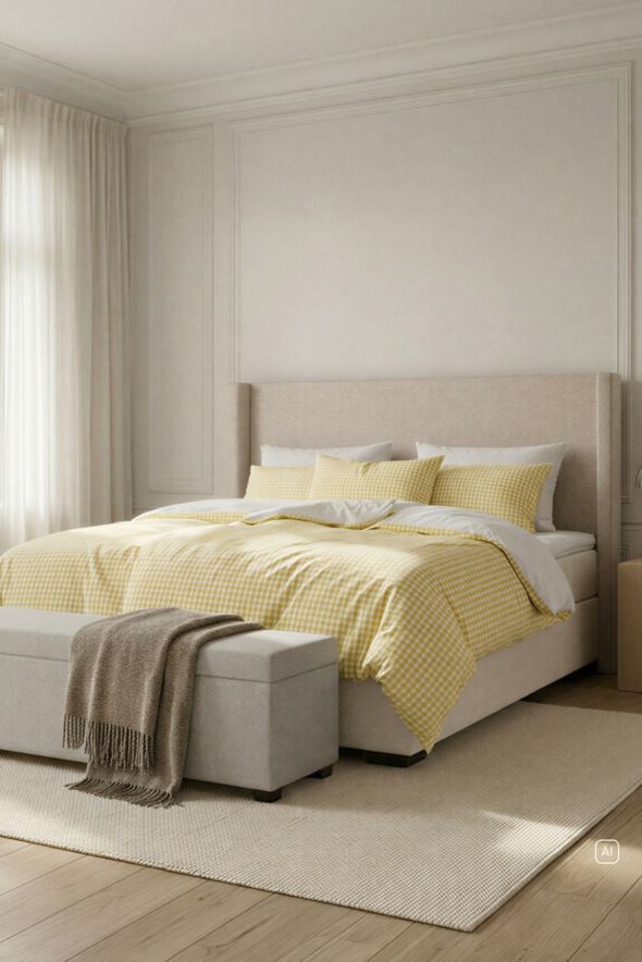 Kontinentalsäng beige - 2
