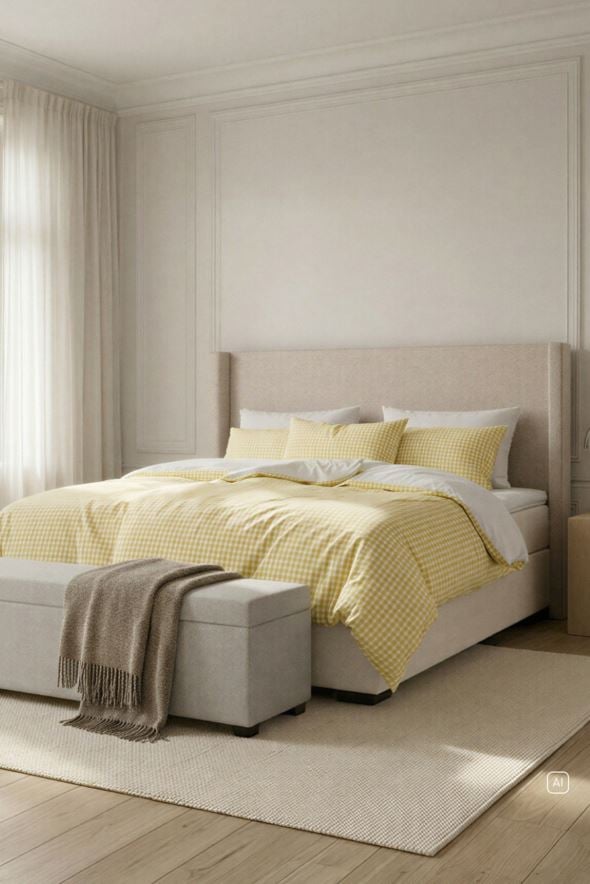 Kontinentalsäng beige - 2