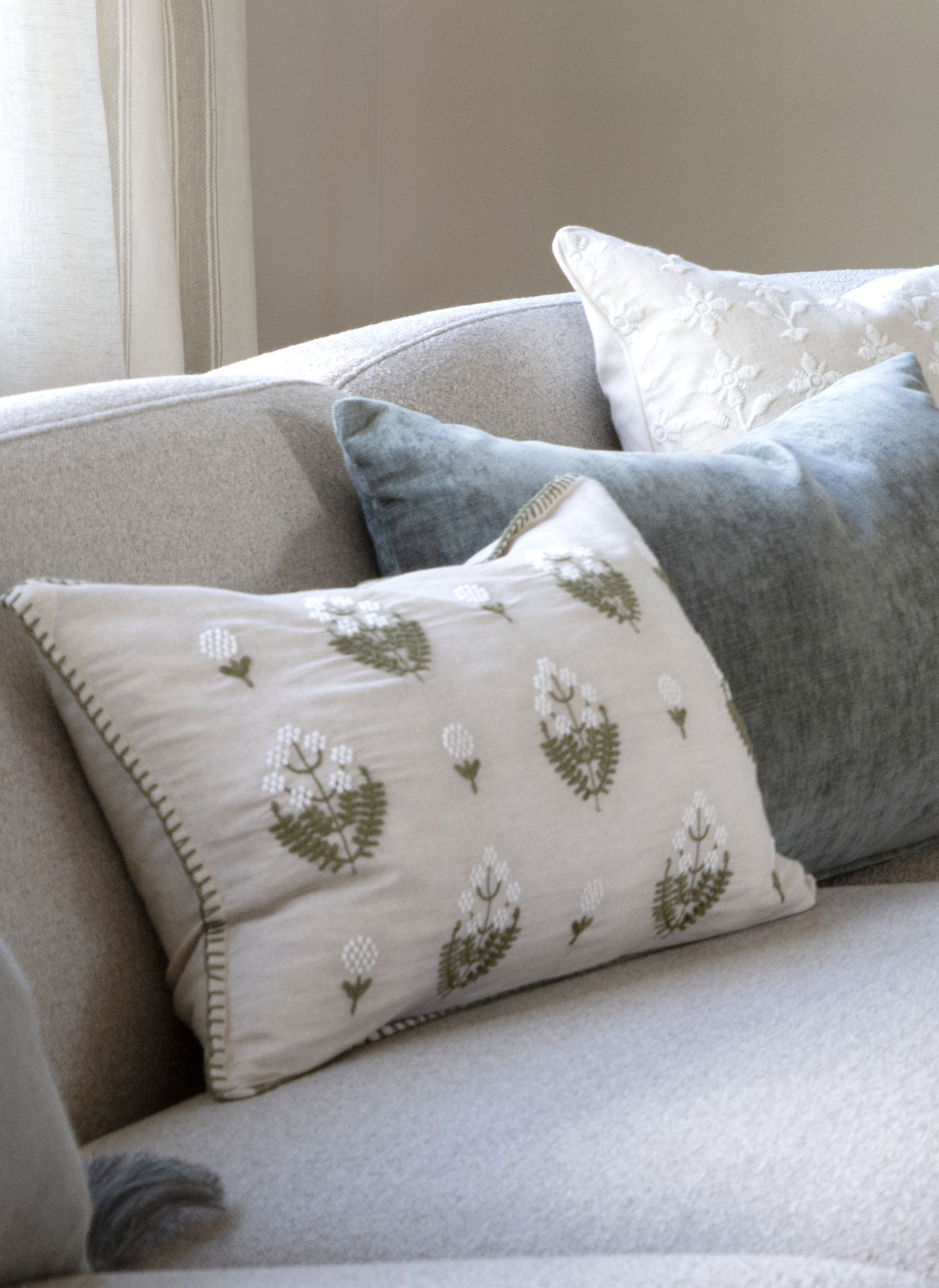 Prydnadskudde multi/grön - 2