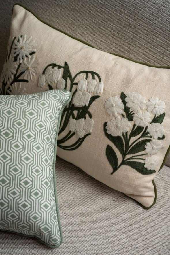Prydnadskudde grön - 5