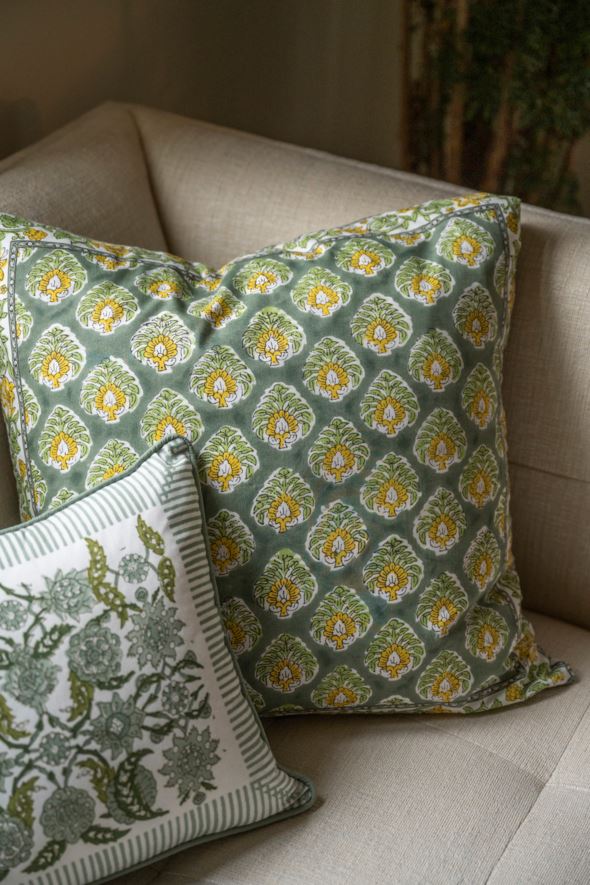 Prydnadskudde grön - 2