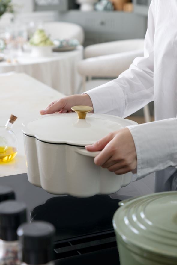 Gjutjärnsgryta rund creme - 3