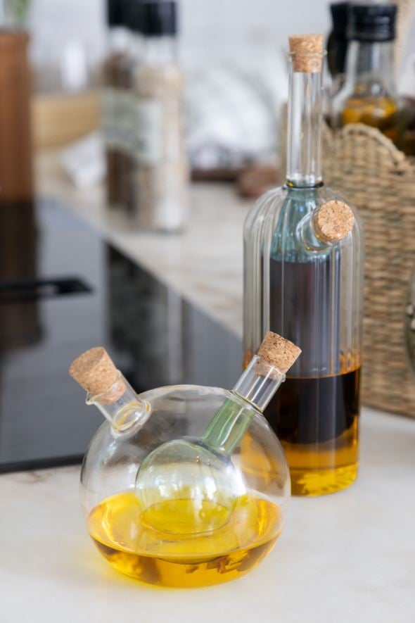Olja-och-vinägerflaska grön - 2