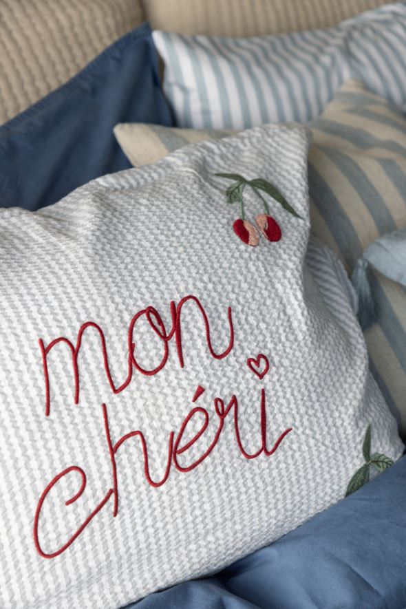 Örngott i bomull blå - 3