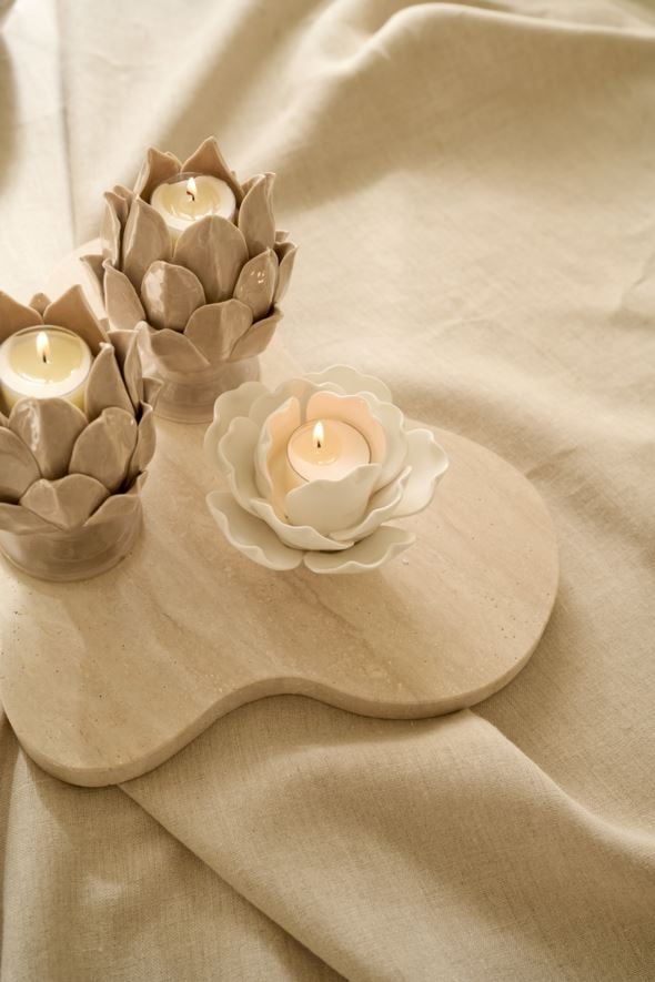 Värmeljushållare beige - 3