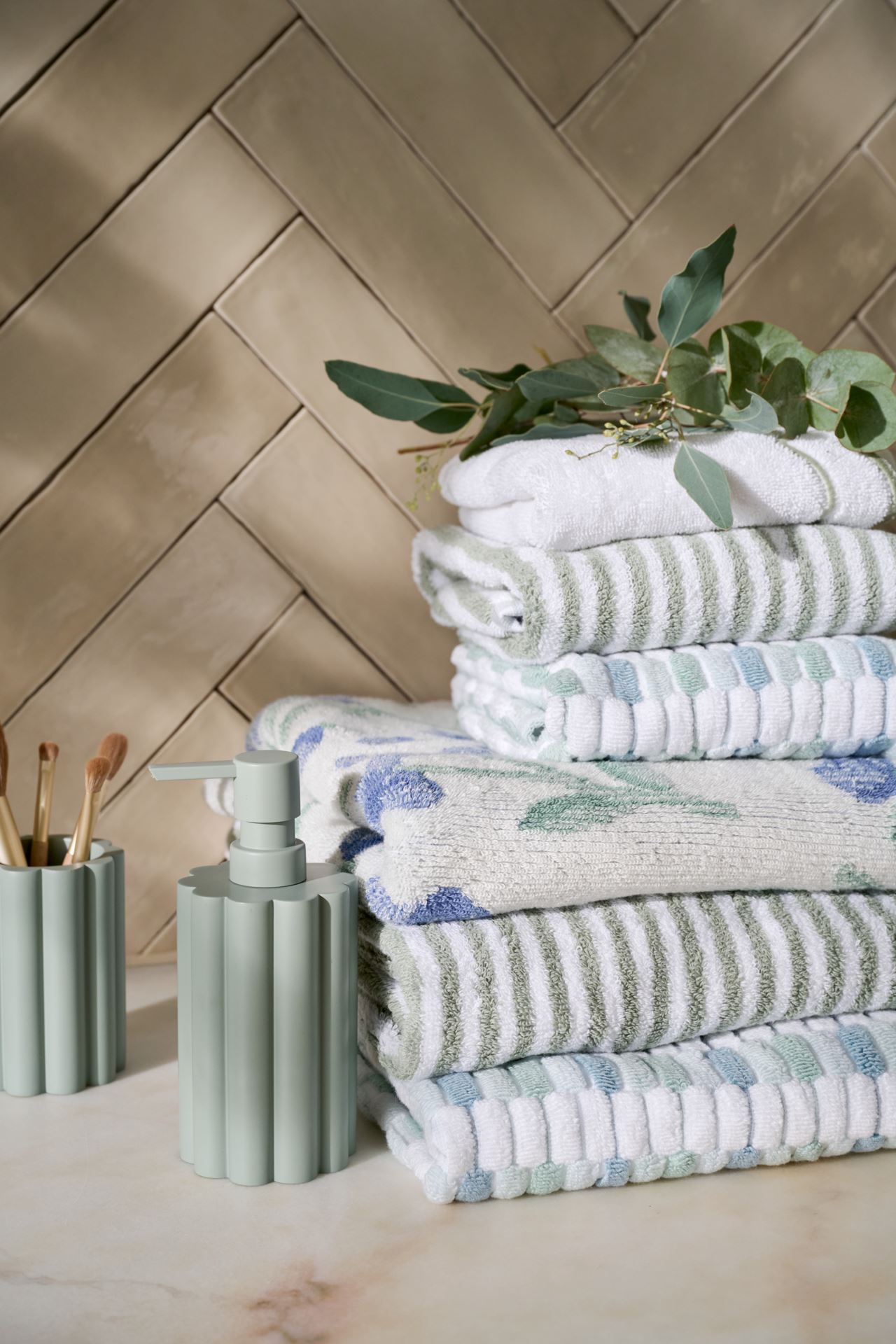 Handduk multi/blå - 2