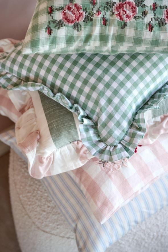 Prydnadskudde multi/grön - 2