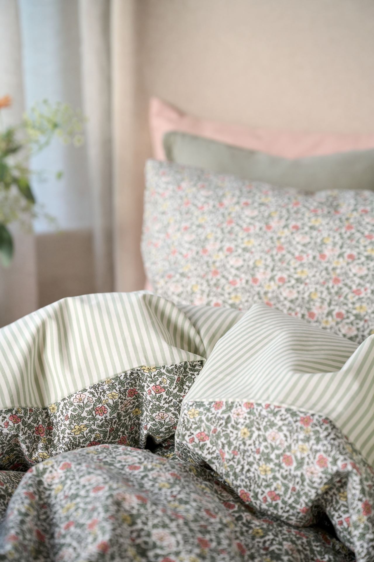 Påslakanset i bomull multi - 3