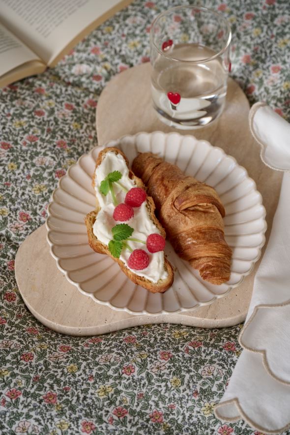 Frukosttallrik vit - 3