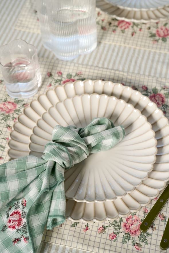 Tygservett grön - 2