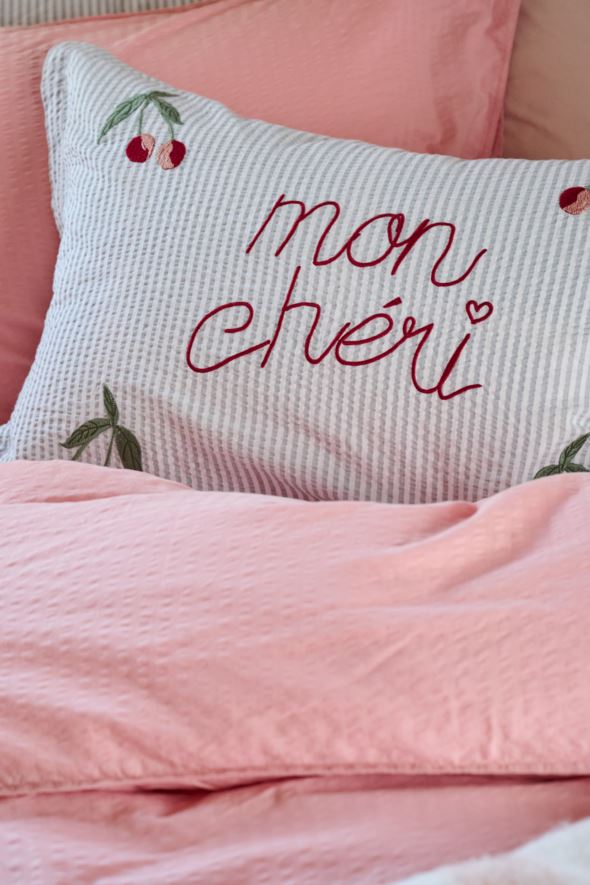 Örngott i bomull blå - 4