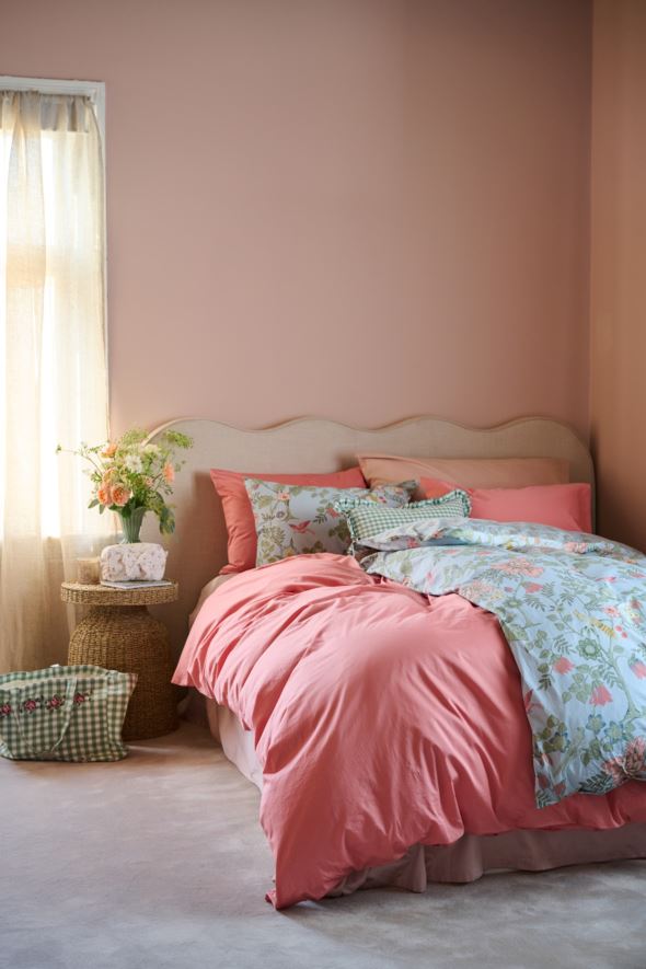 Påslakanset i satin ökenrosa - 3