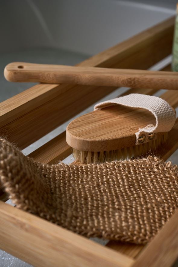 Badkarshylla i bambu natur - 3