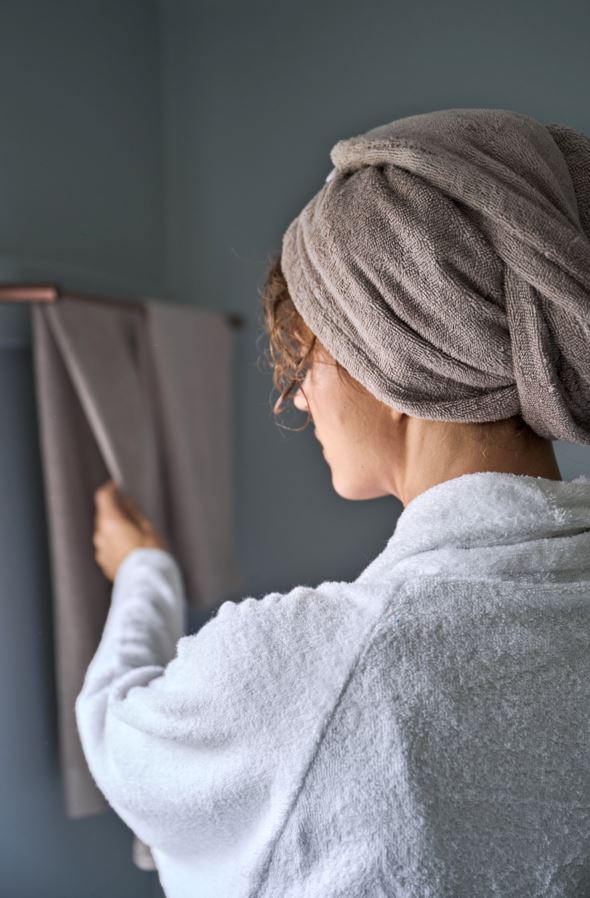 Hårhandduk beige - 5