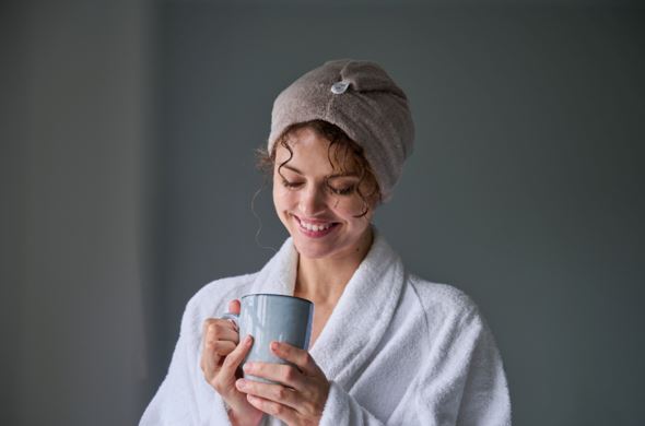 Hårhandduk beige - 7