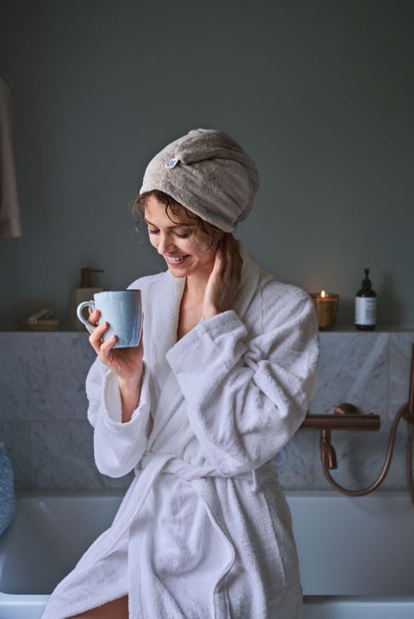 Hårhandduk beige - 11