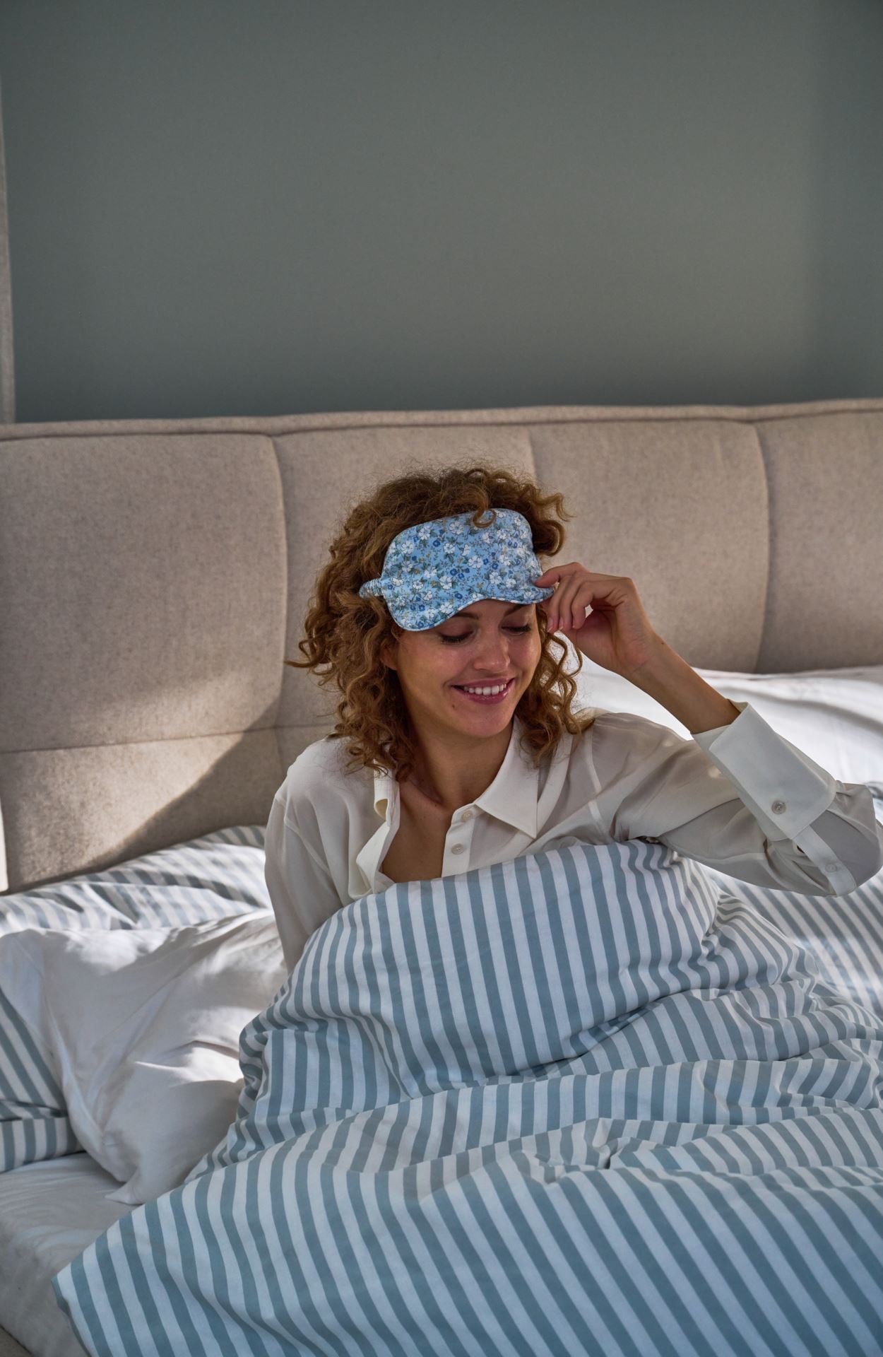 Påslakanset i bomull blå - 5