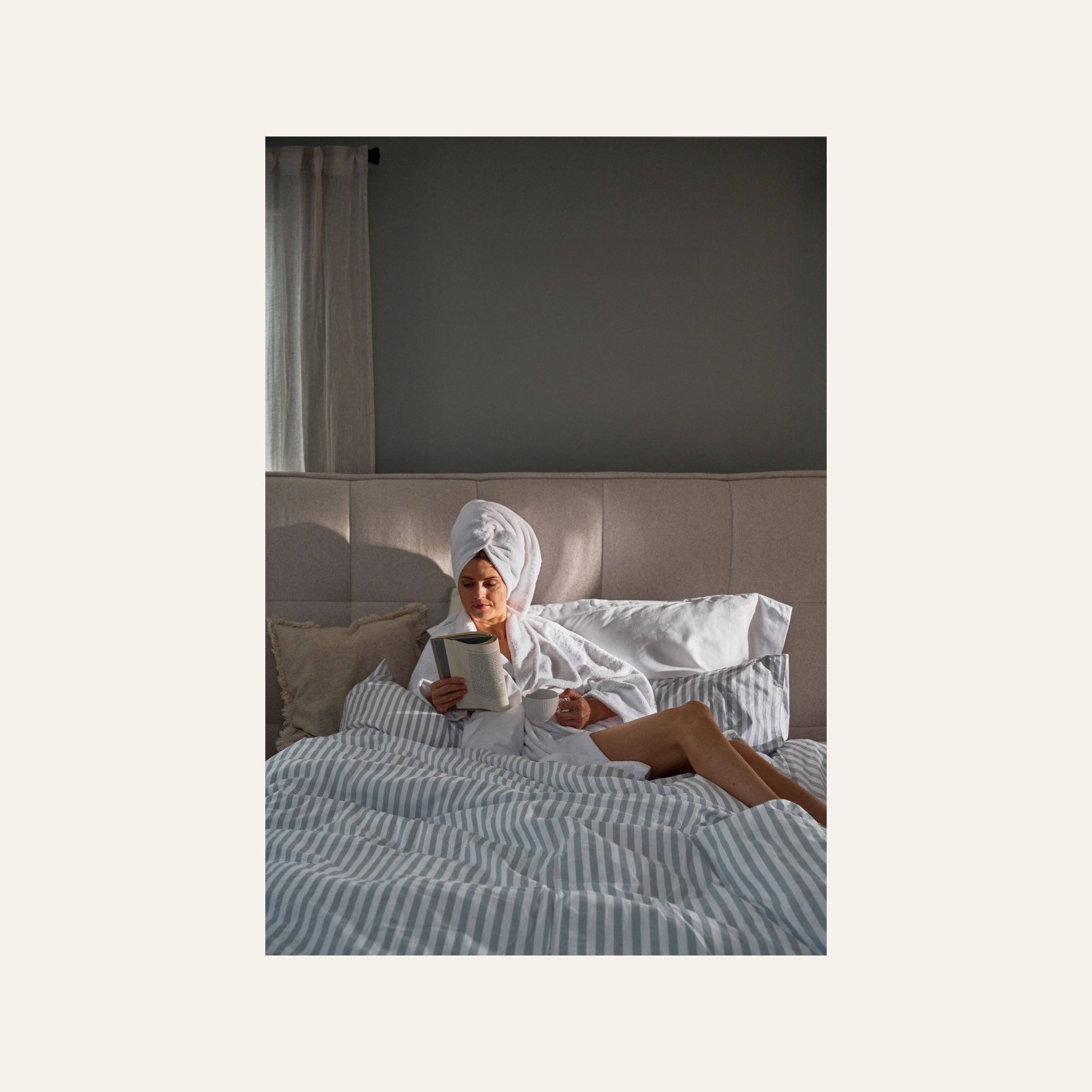 Påslakanset i bomull blå - 3