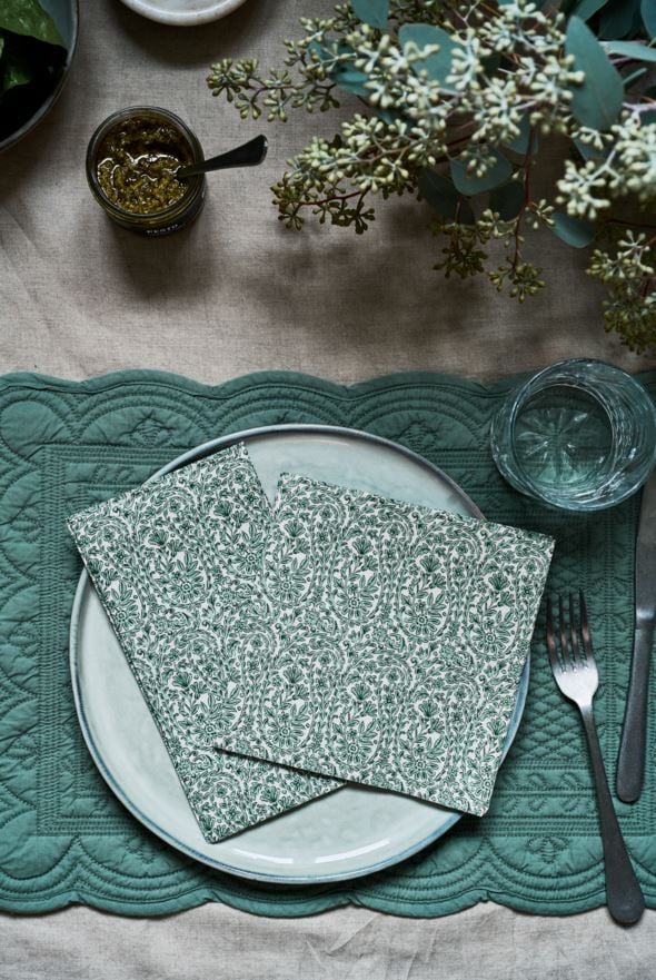 Pappersservetter grön - 2