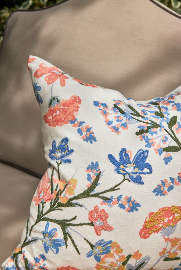 Prydnadskudde blå - 4