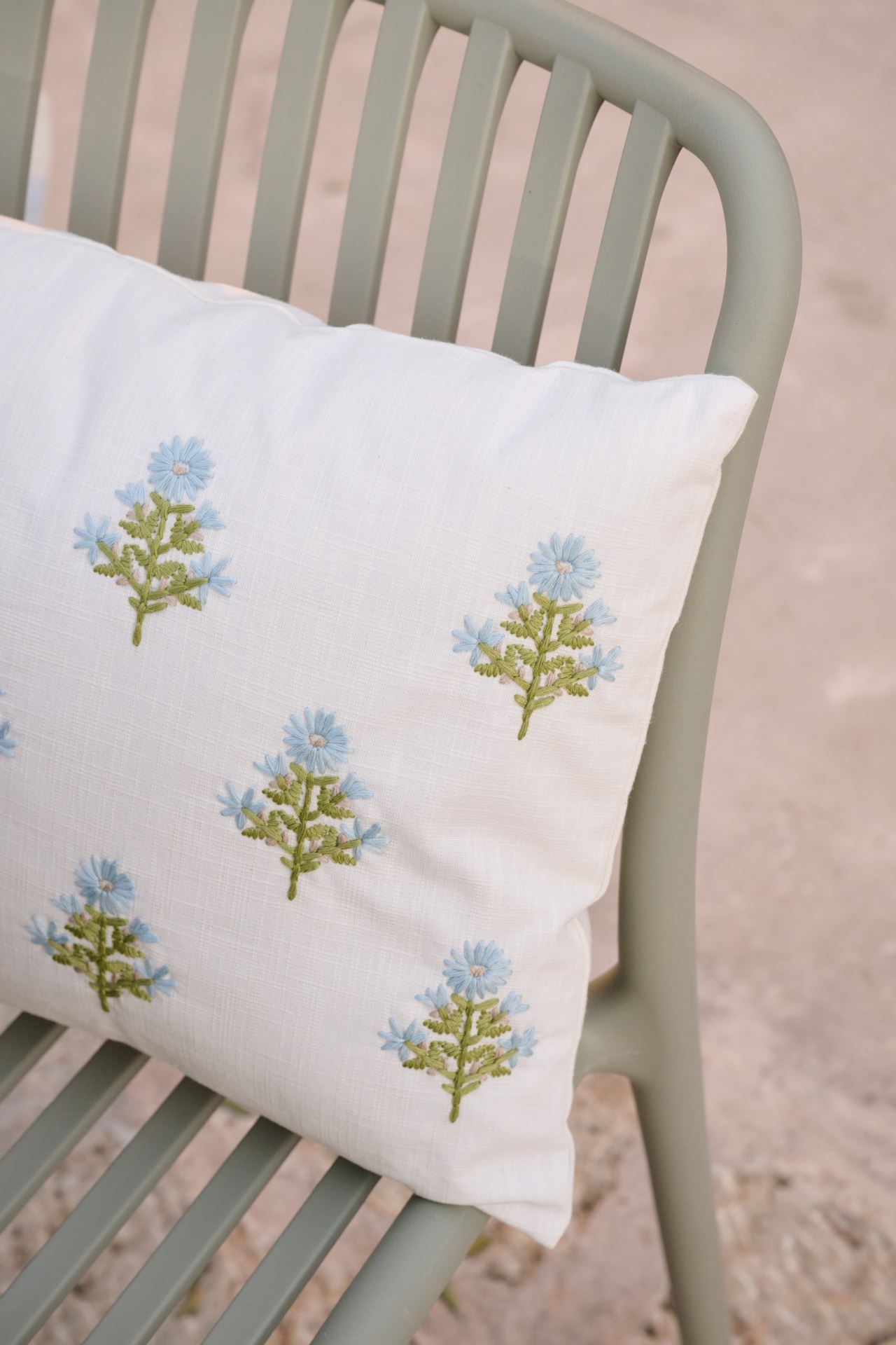 Prydnadskudde multi/blå - 2